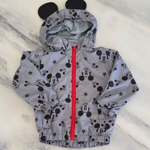 Disney Gray and Red Mickey Mouse Kids Jacket - size 3T